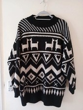 H&M black and white jumper