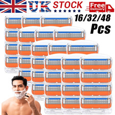 16/32/48X Razor Blades Men for Gillette Fusion 5 Power Refills Replacement UK