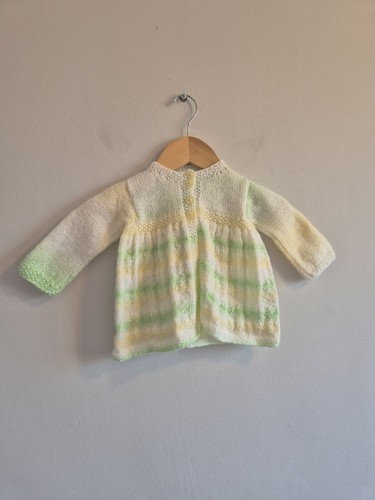 Handknitted white with - handknitted,