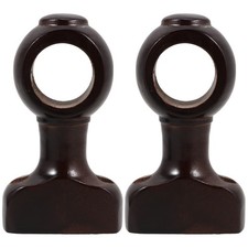 2 Pcs Wooden Curtain Rod