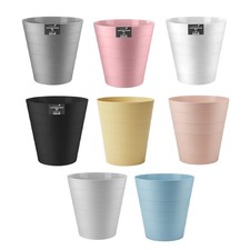 Plastic Waste Paper Basket Pastel Colours Step Design Office Bathroom Kitchen 6L