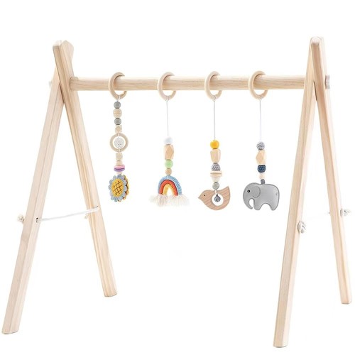 Foldable wooden baby - play, gym