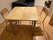Used IKEA Wood Veneer Table and Chairs Set