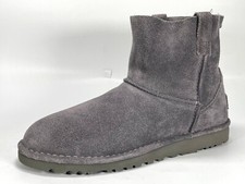 RRP £130 Brand New UGG Classic Unlined Mini Women's Grey Leather Boots Size 8.5