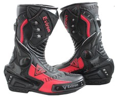EViron Motorcycle Motorbike Leather Boots Rossi Multi colour VR Waterproof