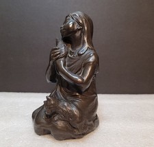 Vintage Cat Lady Sculpture