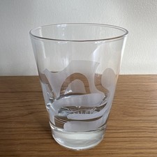 Vintage Bailey’s Branded Heavy Bubble Base Glass Tumbler 