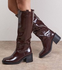 Women’s Burgundy Knee High
