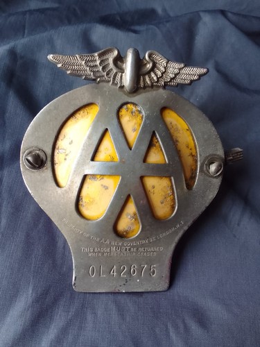 Vintage car badge - car,