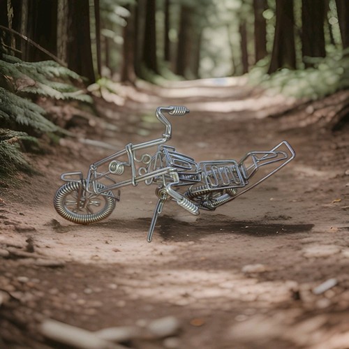 Handcrafted wire motorcycle - handcrafted,
