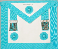 MASONIC REGALIA CRAFT MASTER MASON APRON LAMBSKIN LEATHER