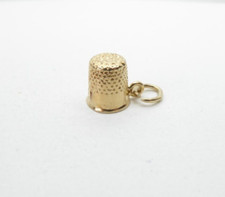 9ct Gold Charm Thimble Vintage