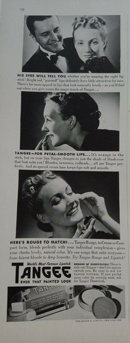 1938 tangee lipstick rouge - 1938,