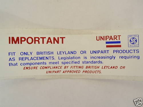 Classic mini unipart important - classic,