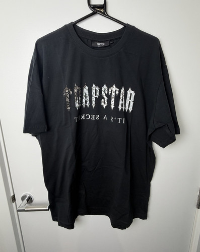 Trapstar mens black graphic - black,