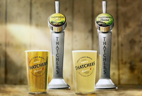 Thatchers pint glasses - 4, x