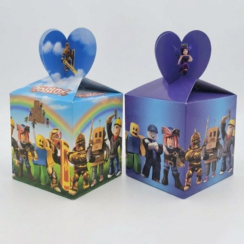 12pc roblox party favor boxes - favor,