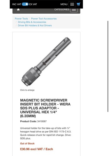 Magnetic screwdriver insert - magnetic,