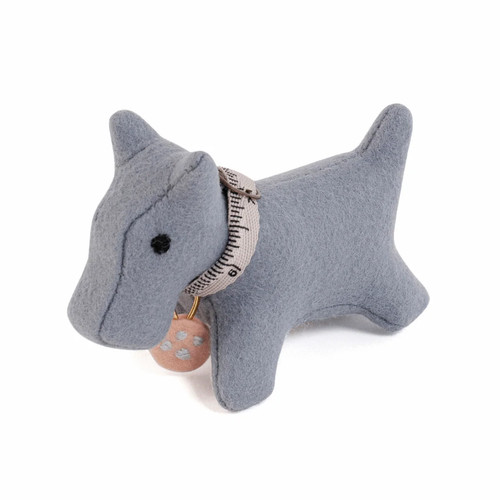 Grey scotty dog pincushion - grey,