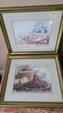 2x Adelene Fletcher Prints Freshly Picked & Blackberries & Apples Free P&P