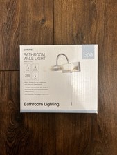 Corvus 2 Light Bathroom Wall Light Fitting Chrome Finish Forum SPA-6888.014