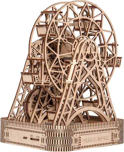 Wooden city ferris wheel - ferris, 3d