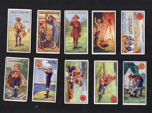 Cigarette cards boy scouts - cards,