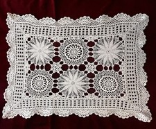 Antique Cotton Doily Tray
