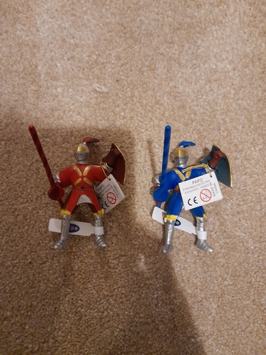 Papo knights with jousting - 2x,