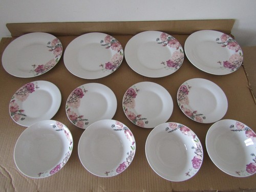 Floral set dinner plates - floral,