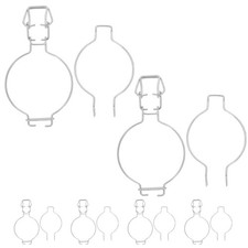 6 Pcs Glass Jars with Airtight
