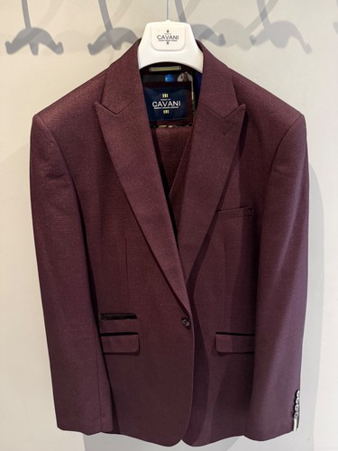 Cavani piece suit wine - suit,