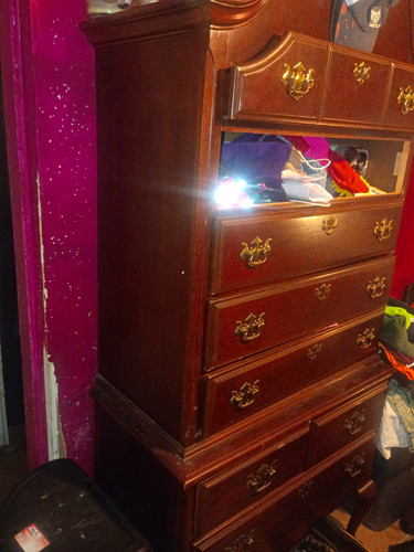 Drawer brown wood - 7-drawer,