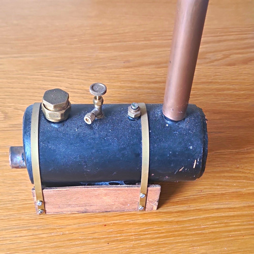 Live steam boiler unit with - steam,