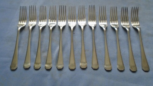 Silver plated forks set 12 - plated,