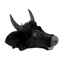 Black Cow Mask Fancy Dress