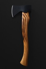 Black hand forged wood - black,