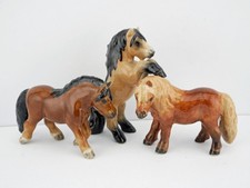 Set of Three Very Cute Klima Shetland Pony Miniatures