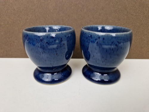 Denby cottage blue egg cups - blue,