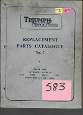 Triumph Tiger Cub 1959-61 T20, T20S ,T20SL,T20T ,200cc Parts Catalogue #2  #583