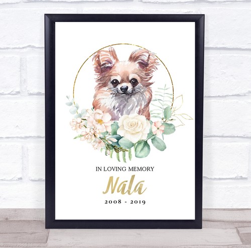 Chihuahua pet memorial peach - chihuahua,