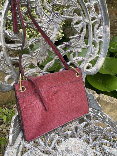 Mango burgundy faux leather - faux,