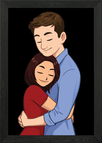 Couple love illustration - couple,