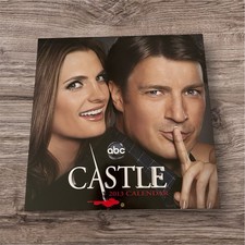 CASTLE 2013 Wall Calendar Nathan Fillion Stana Katic ABC (slight damage)