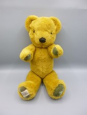 Vintage Merrythought Teddy Bear Jointed Soft Plush Toy Brown Velvet Paws 13"