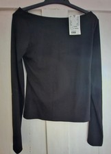 Girls Top 10-12 Years black h&m