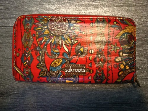 Sakroots zip around purse - sakroots, red