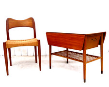Teak table danish - teak, box