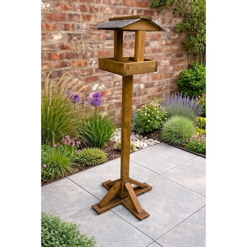 Tall wooden bird table - tall,