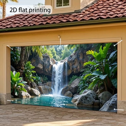 Tropical green plant waterfall - green,